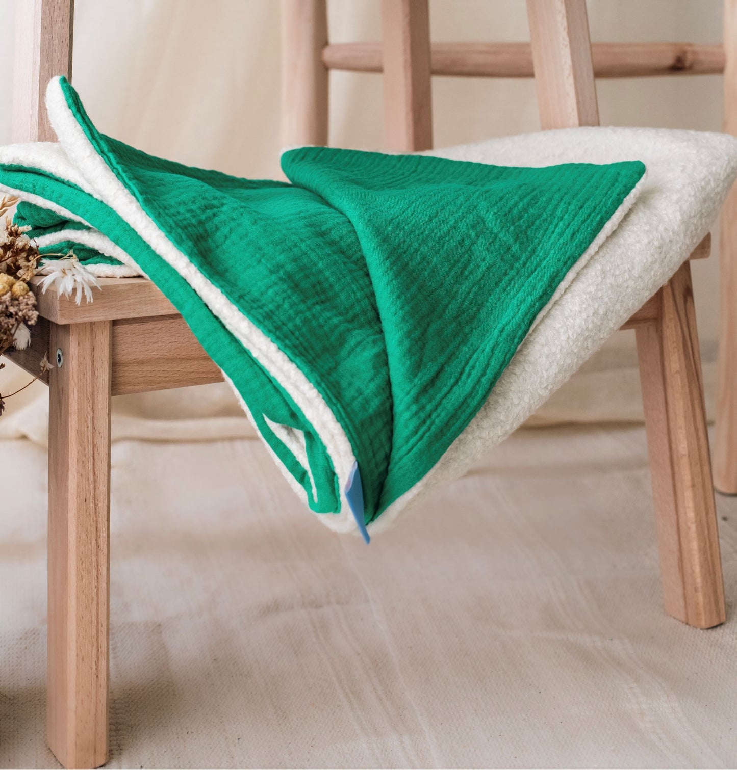 Couverture En Gaz De Coton - Vert