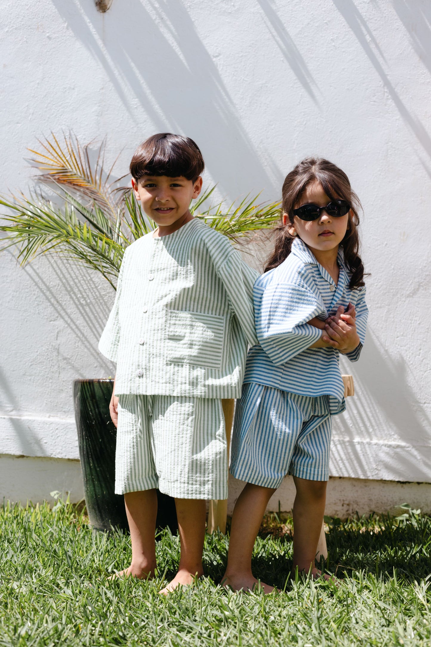 Ensemble TIKKI 2 Pieces pour enfant chemisier et short rayé