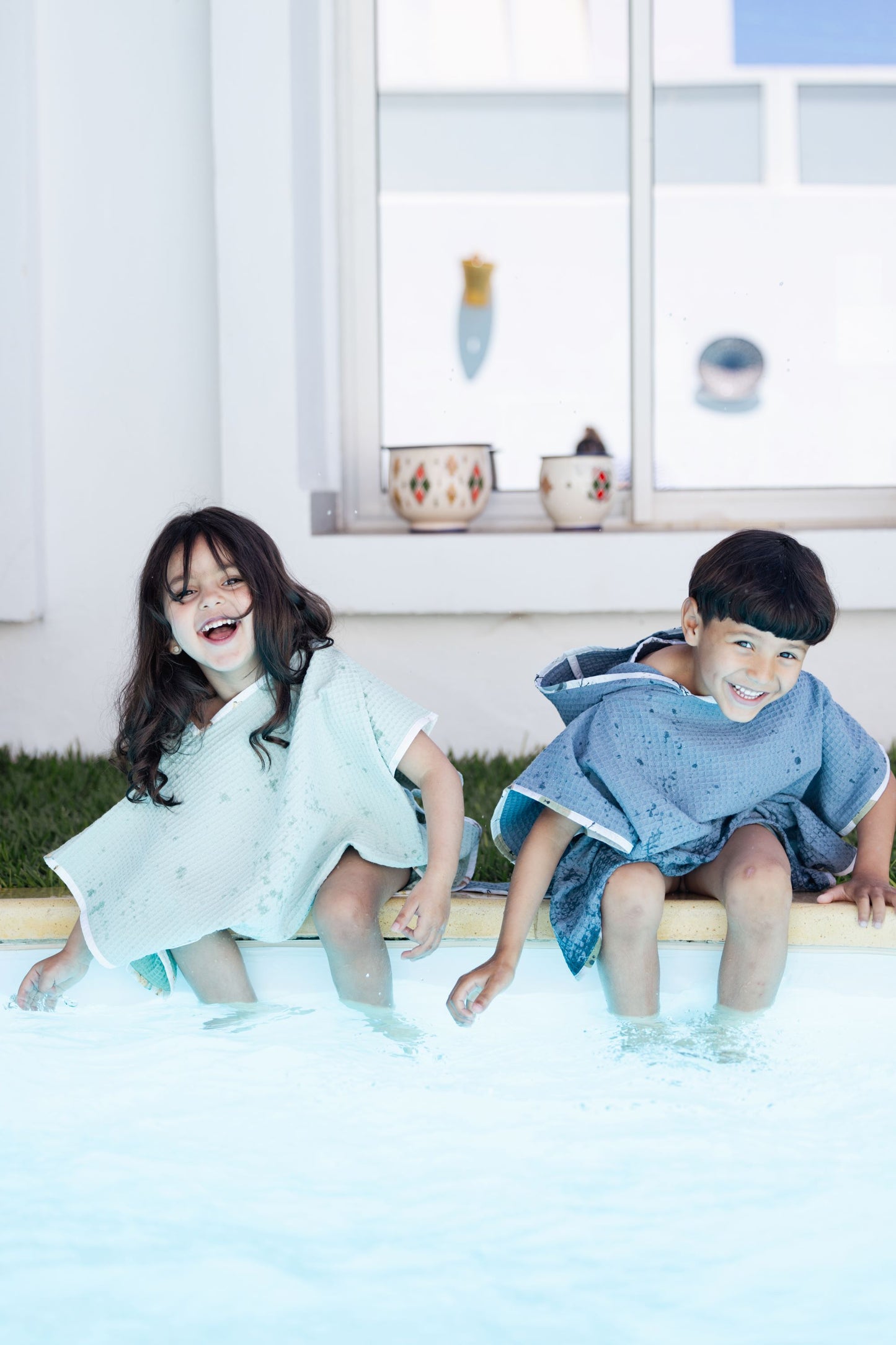 Ponchos de bain - Gris