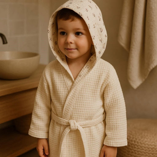 Peignoir de bain - Blanc cassé