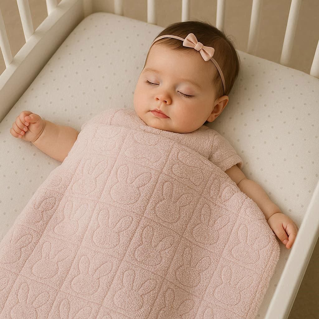 Couverture  lapin rose