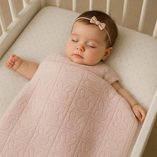 Couverture  lapin rose