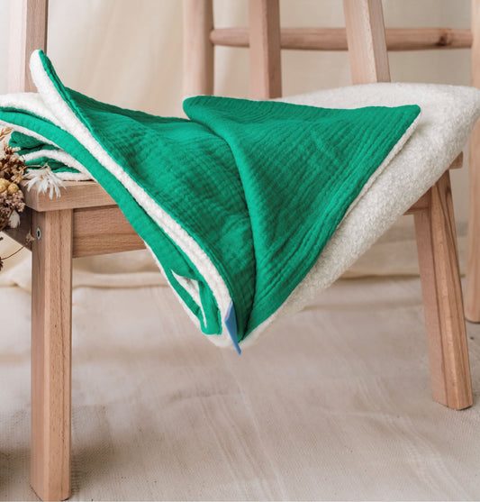 Couverture En Gaz De Coton - Vert