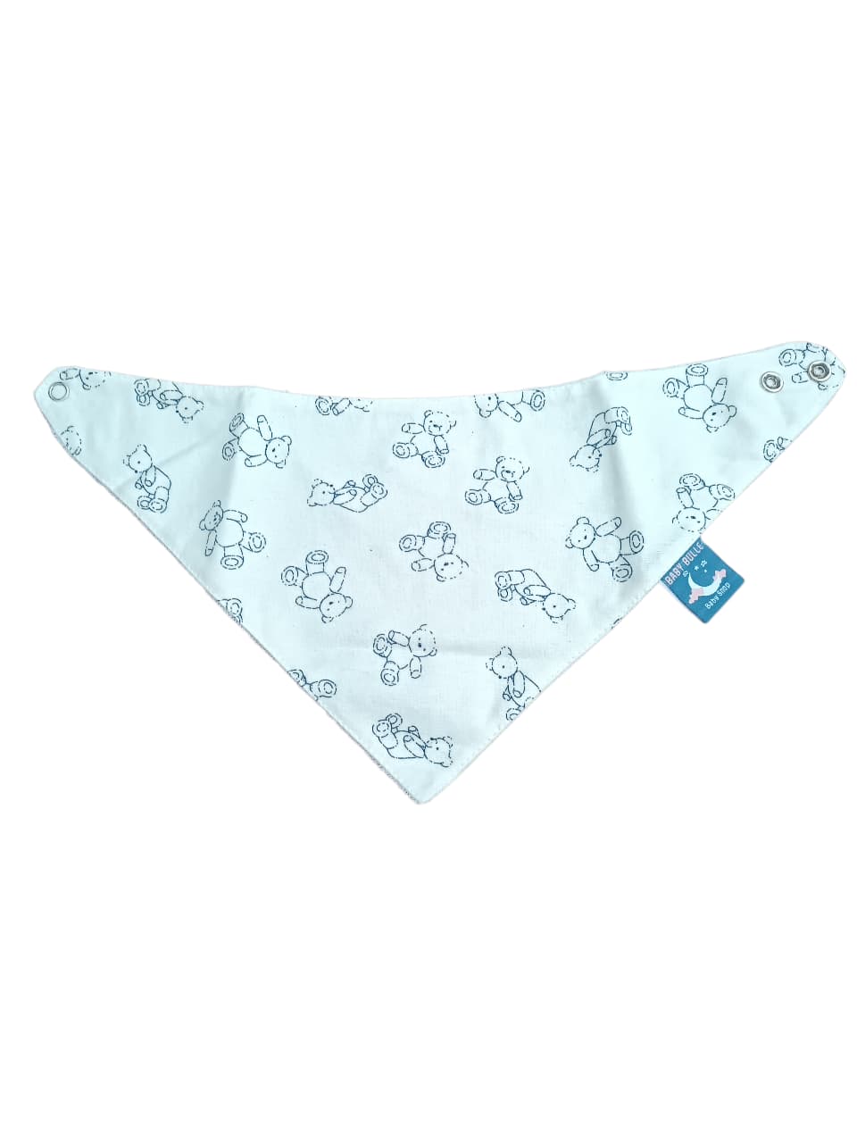 Pack 2 Bavoirs Bandana  ours - blanc cassé