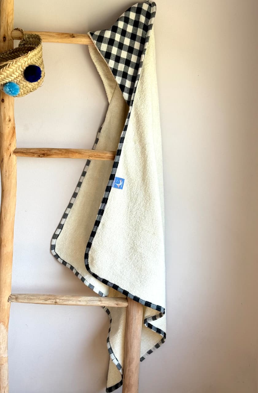 Cape de Bain & Gant -vichy blanc cassé