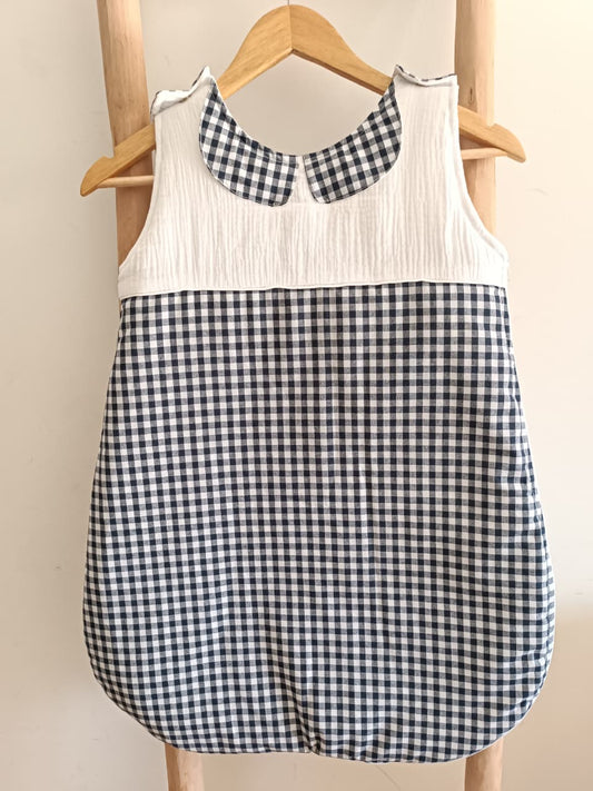 Gigoteuse Pour Bébé-  Bleu Vichy